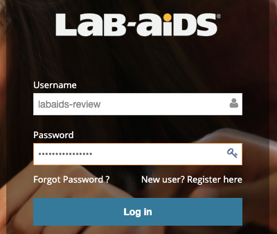 Login page for Florida Reviewers